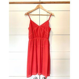 Madewell Broadway & Broome Coral Silk Cami Dress